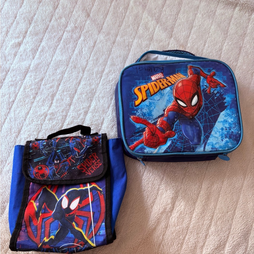 Spider-Man Kids Lunch Bag Set - Blue and Red